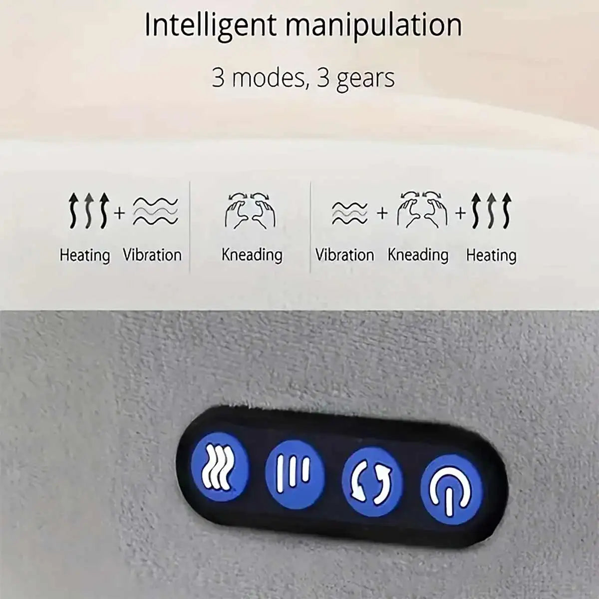 Portable U-Shape Neck Pillow Massage Machine Heat Vibrater Shoulder Neck Muscle Relax Electric Massager Instrument USB Charging